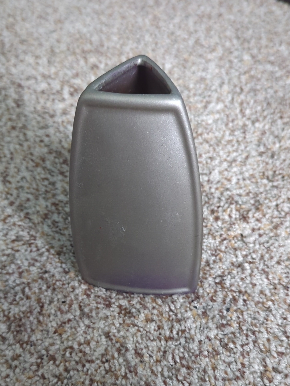 Matte Gray Decorative Vase